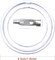 50 Pack Acrylic Button Pins Badge Clear Pins Buttons Badges Kit for Christmas Craft Supplies, DIY Badges (1.8 Inch)